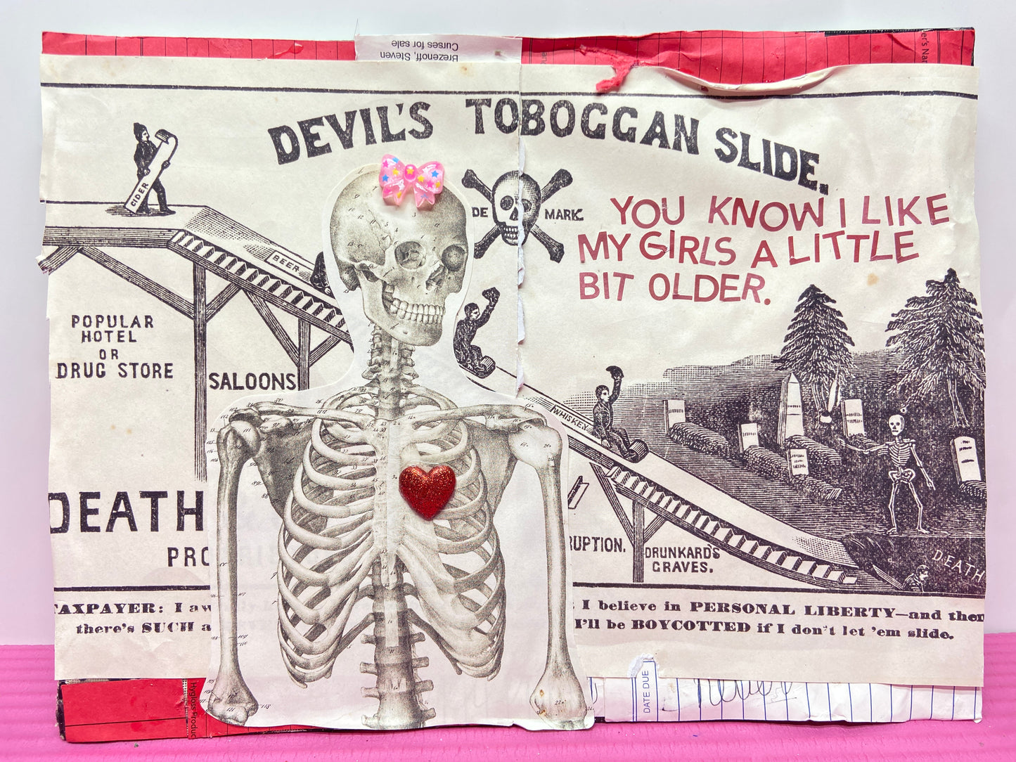 Older Girls {Original Collage}