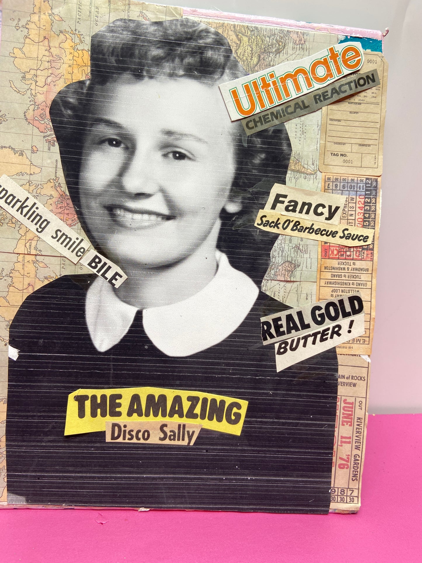 Mary Had A Little Secret {Original Collage}