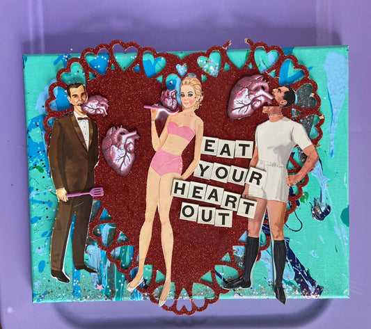 Eat Your Heart Out {Original Collage}