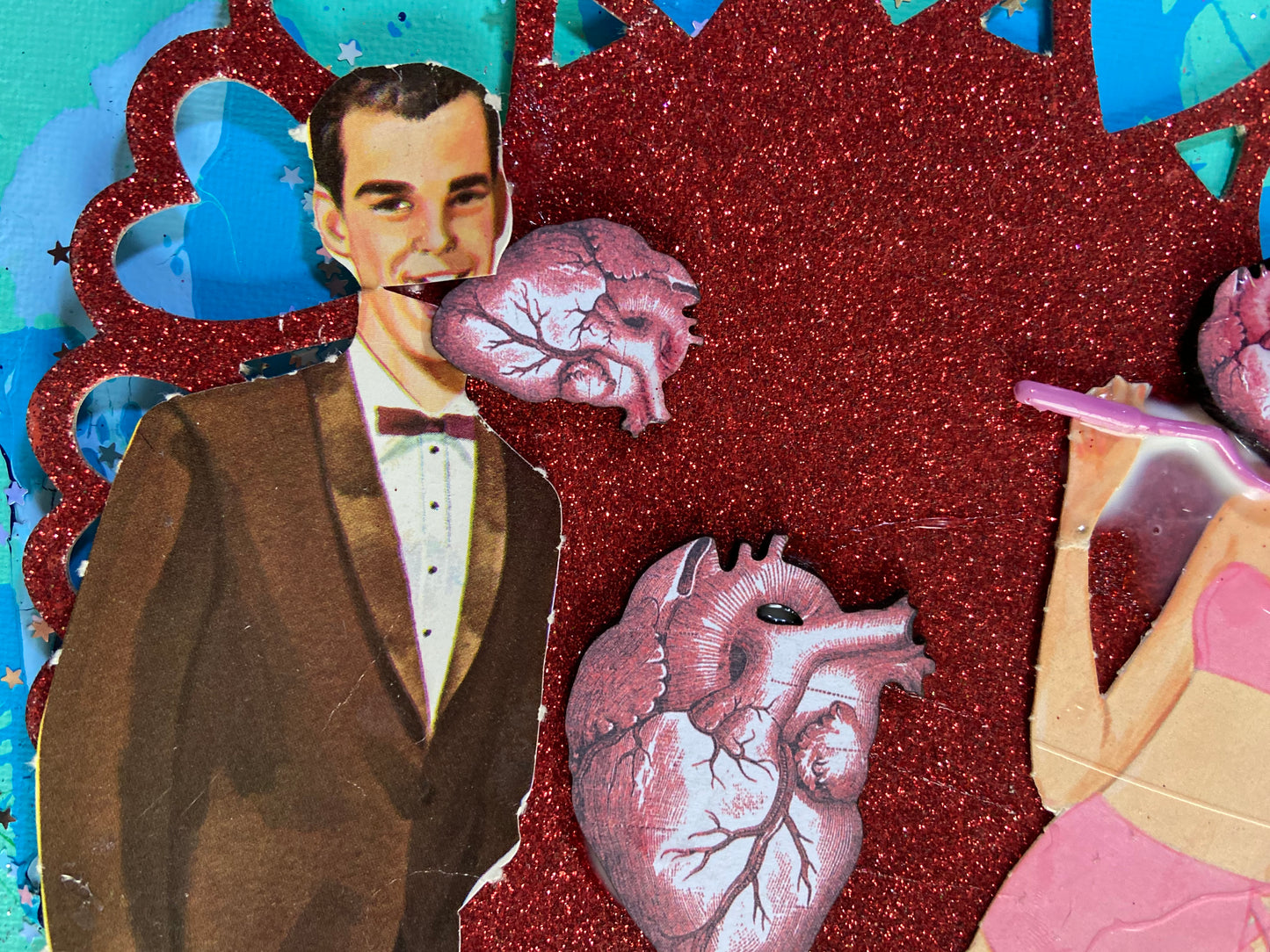 Eat Your Heart Out {Original Collage}