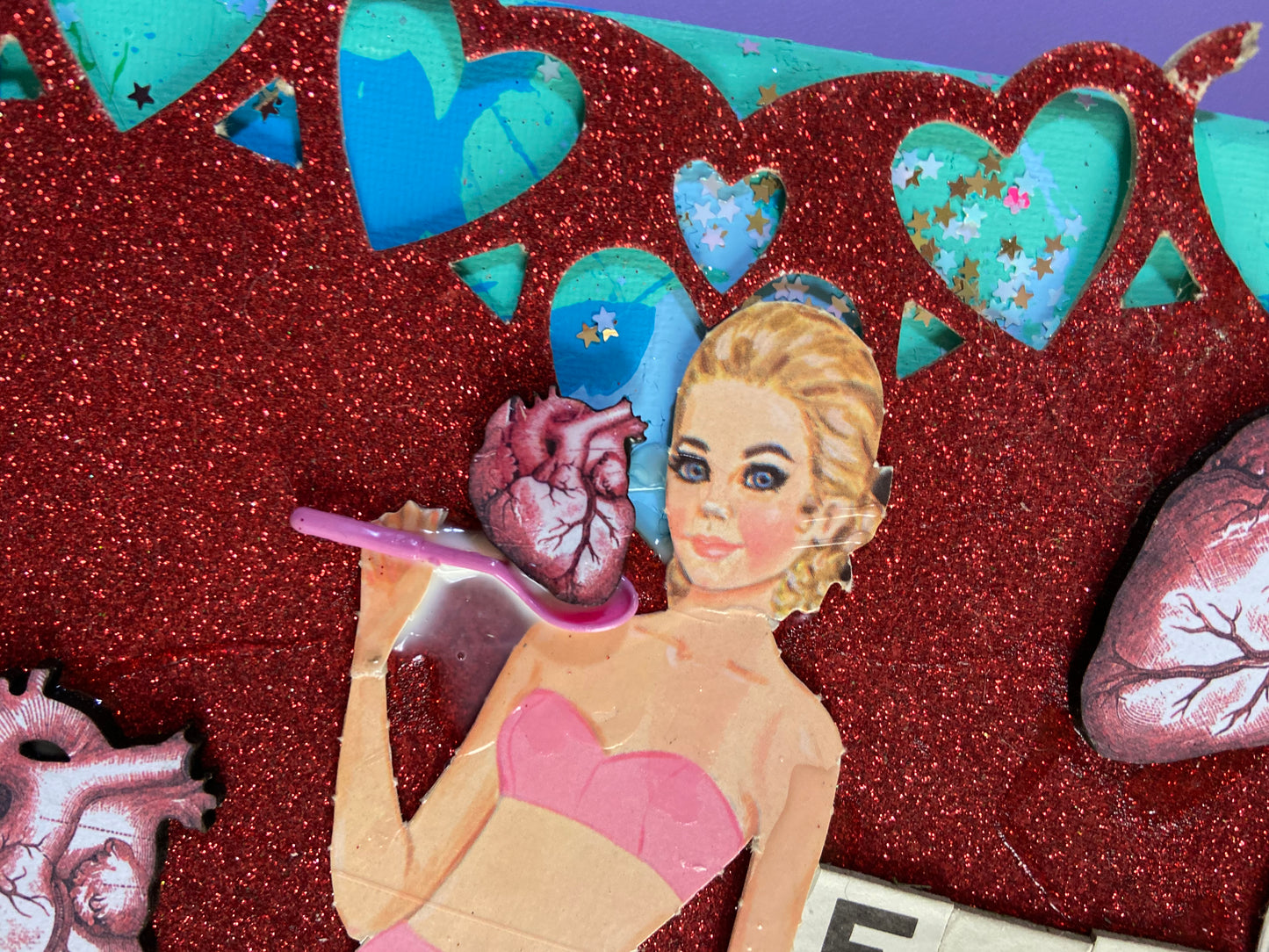 Eat Your Heart Out {Original Collage}