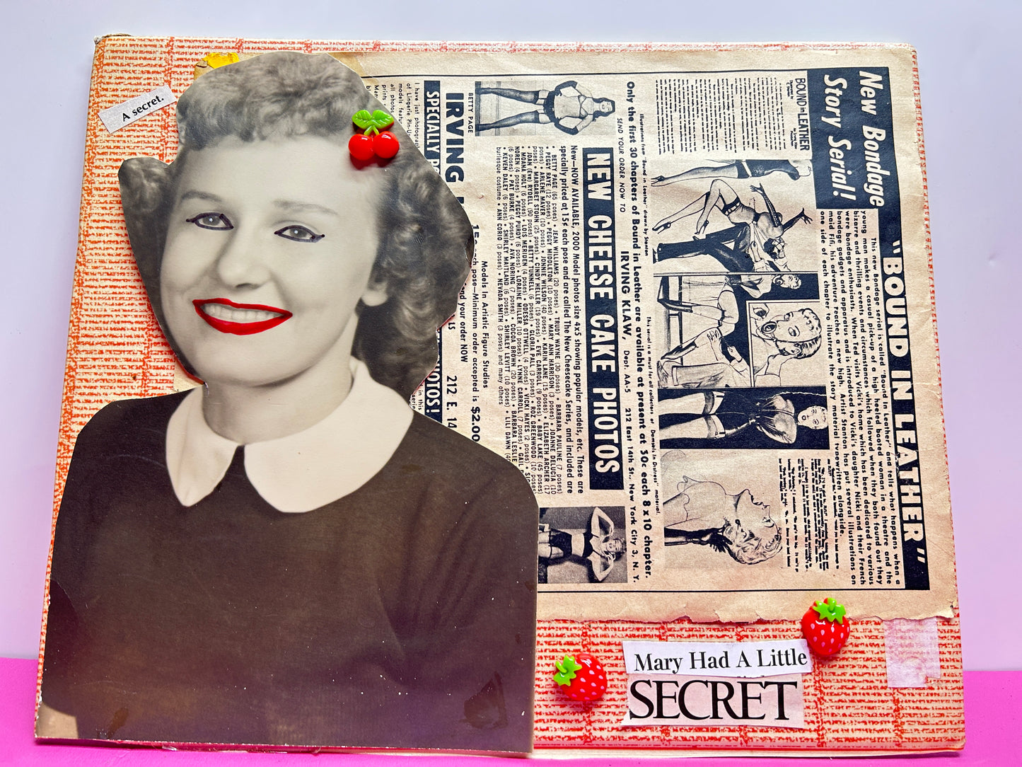 Mary Had A Little Secret {Original Collage}