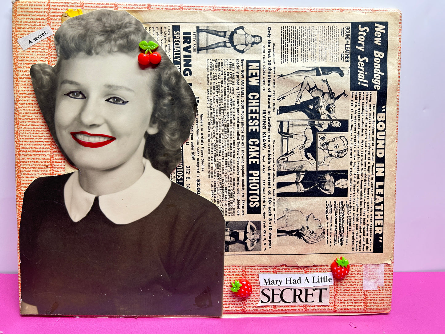Mary Had A Little Secret {Original Collage}