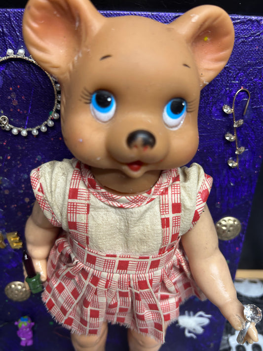 Welcome To My Nightmare Bear {Original Collage}