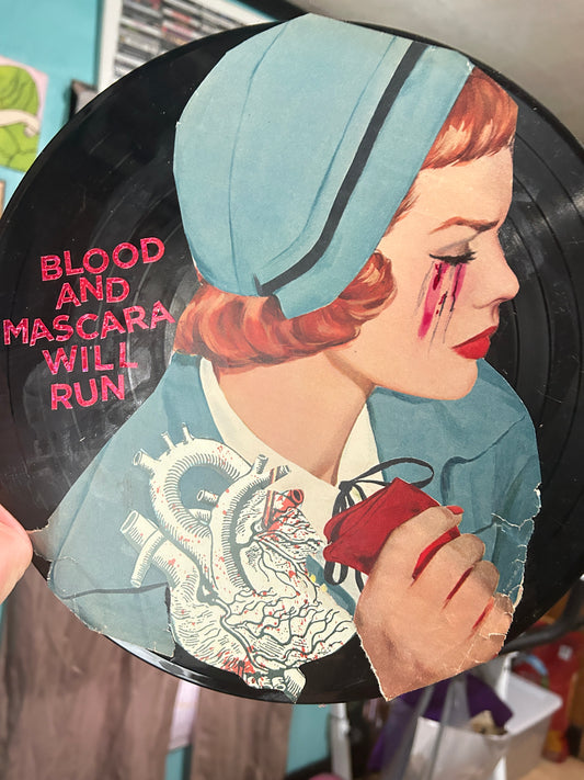 Blood and Mascara will run {Original Collage}