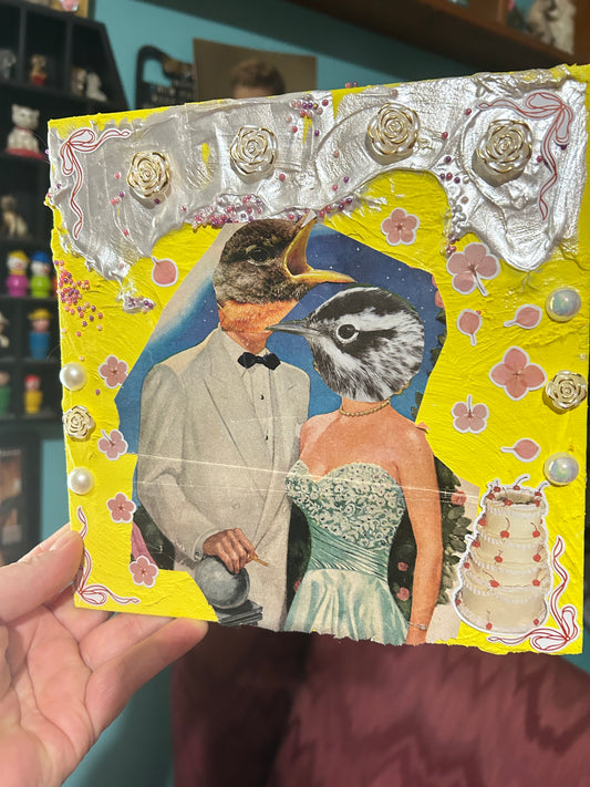 It's A Nice Day For A Bird Wedding {Original Collage}
