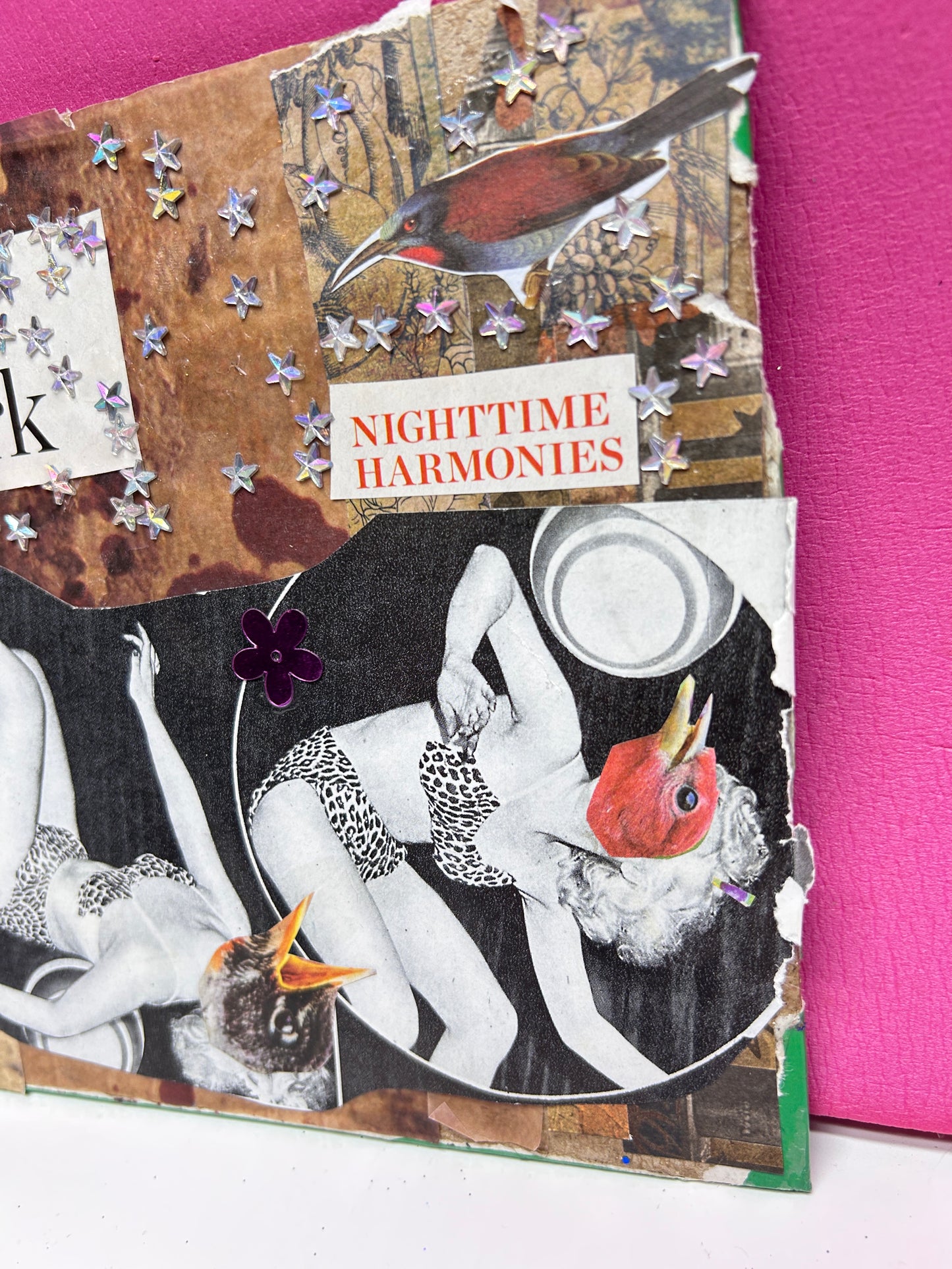 Birds After Dark {Original Collage}