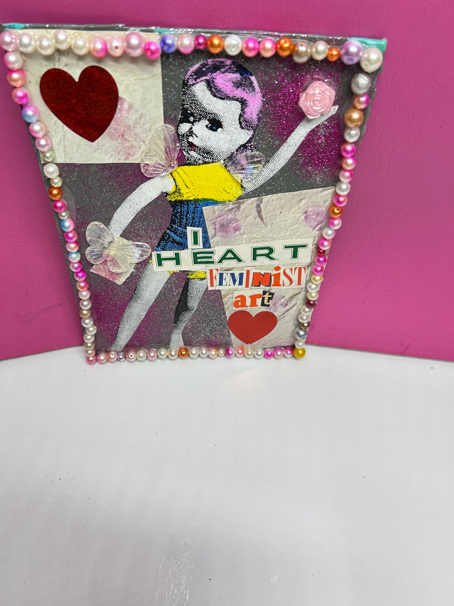 I heart Feminist Art {Original Collage}
