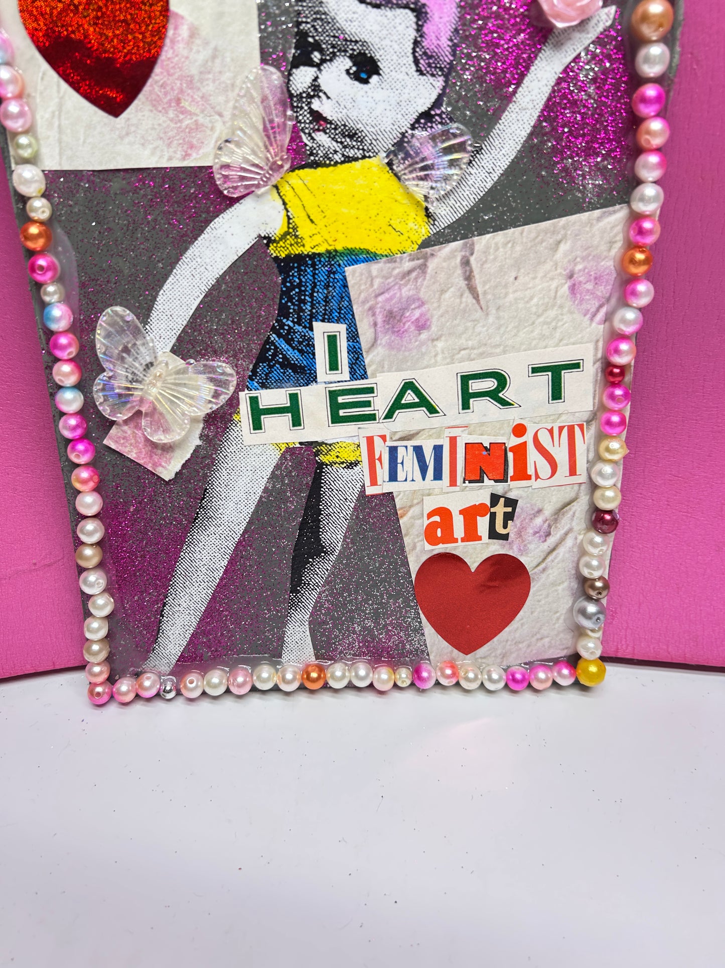 I heart Feminist Art {Original Collage}