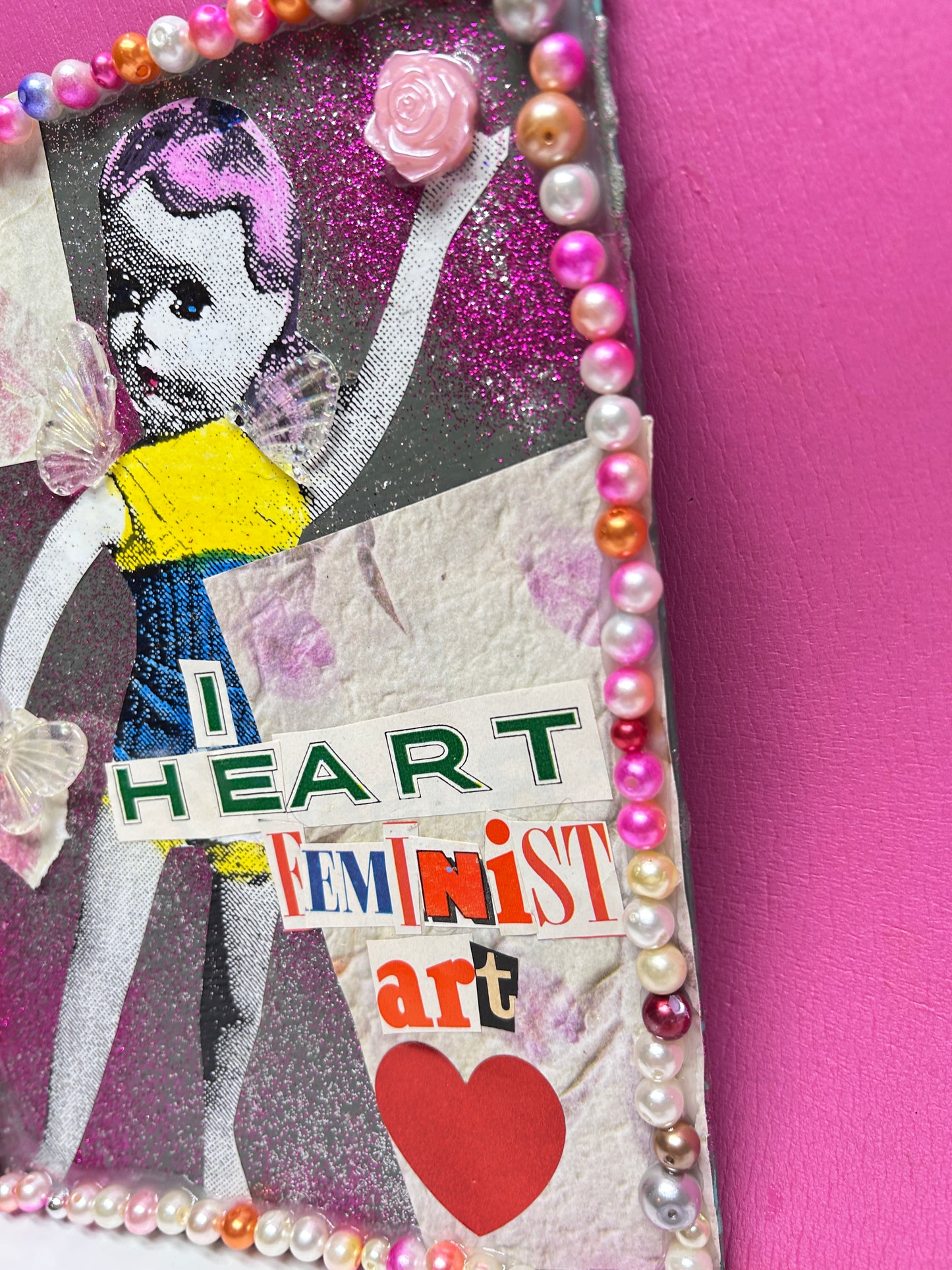 I heart Feminist Art {Original Collage}