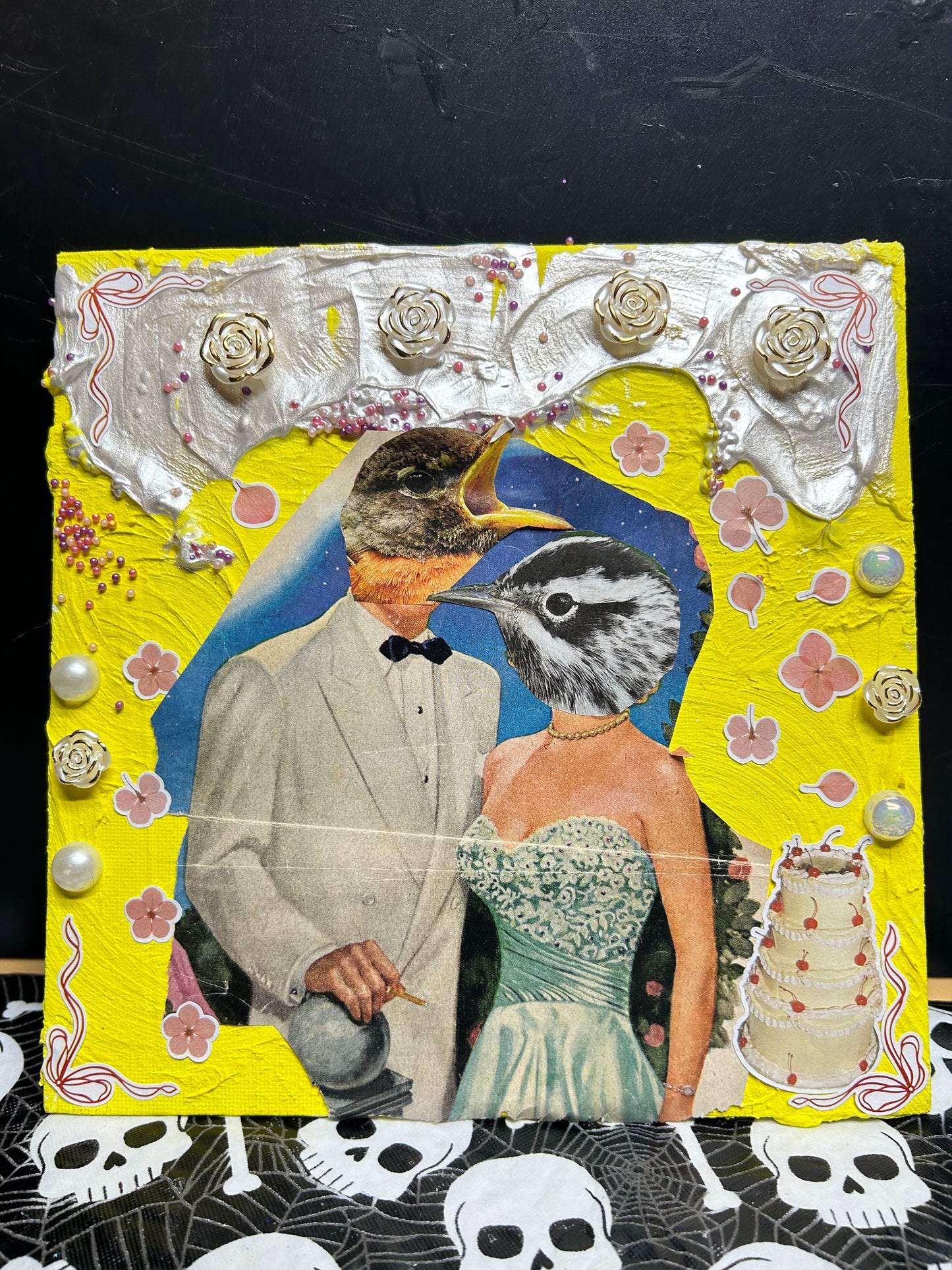It's A Nice Day For A Brd Wedding {Original Collage}