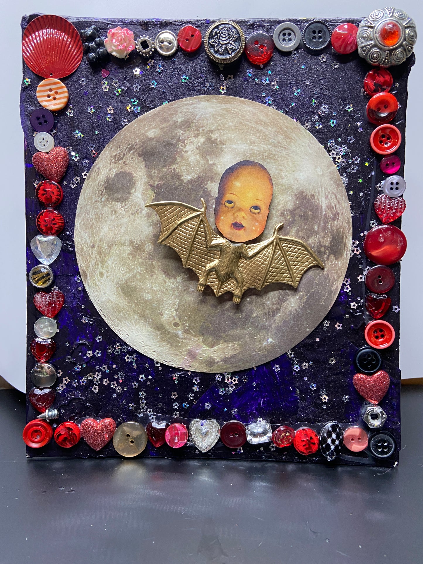 Bat Boy {Original Collage}