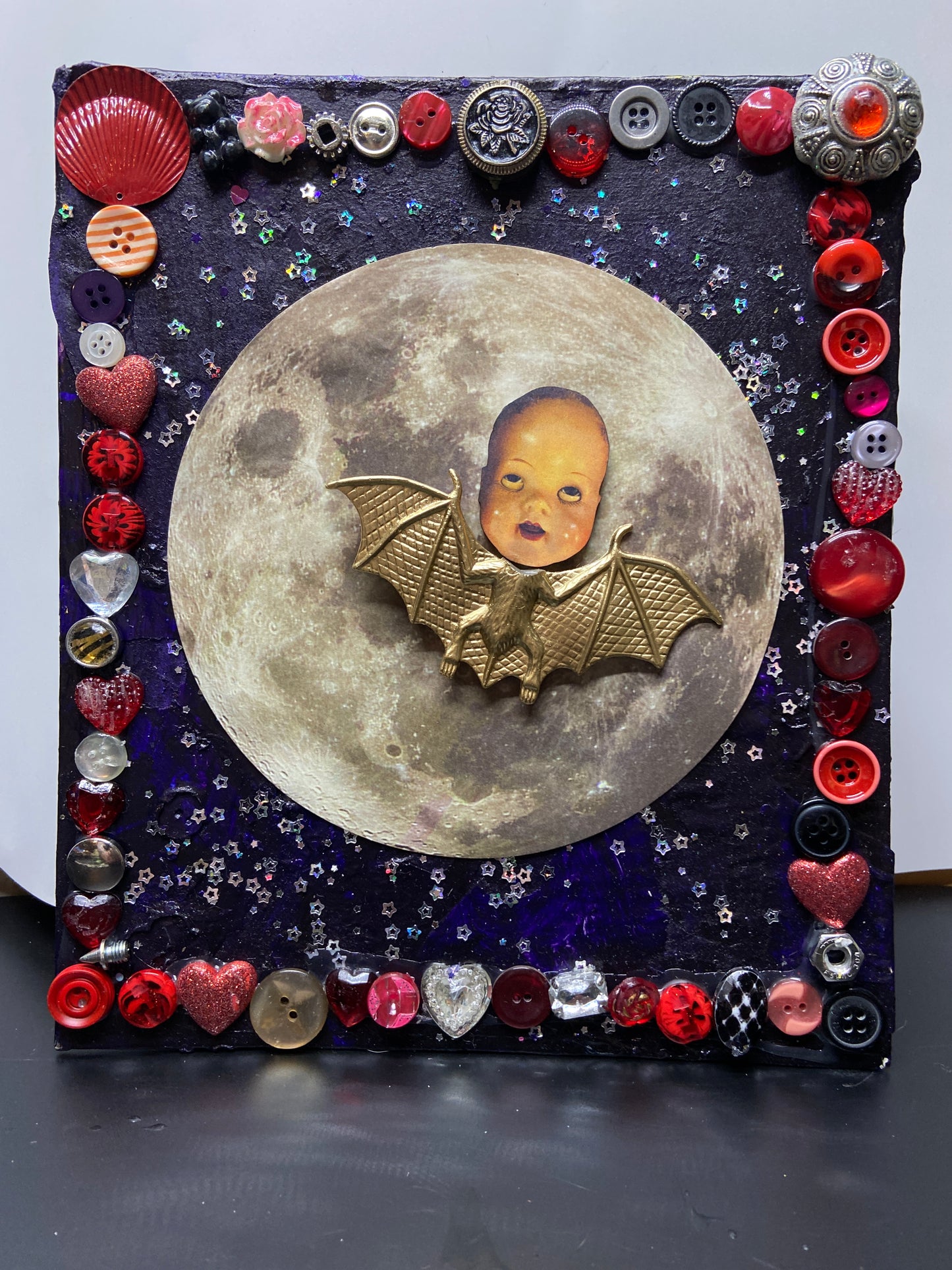Bat Boy {Original Collage}