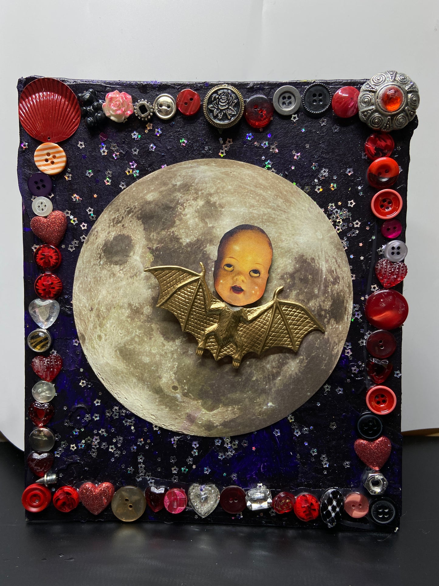 Bat Boy {Original Collage}