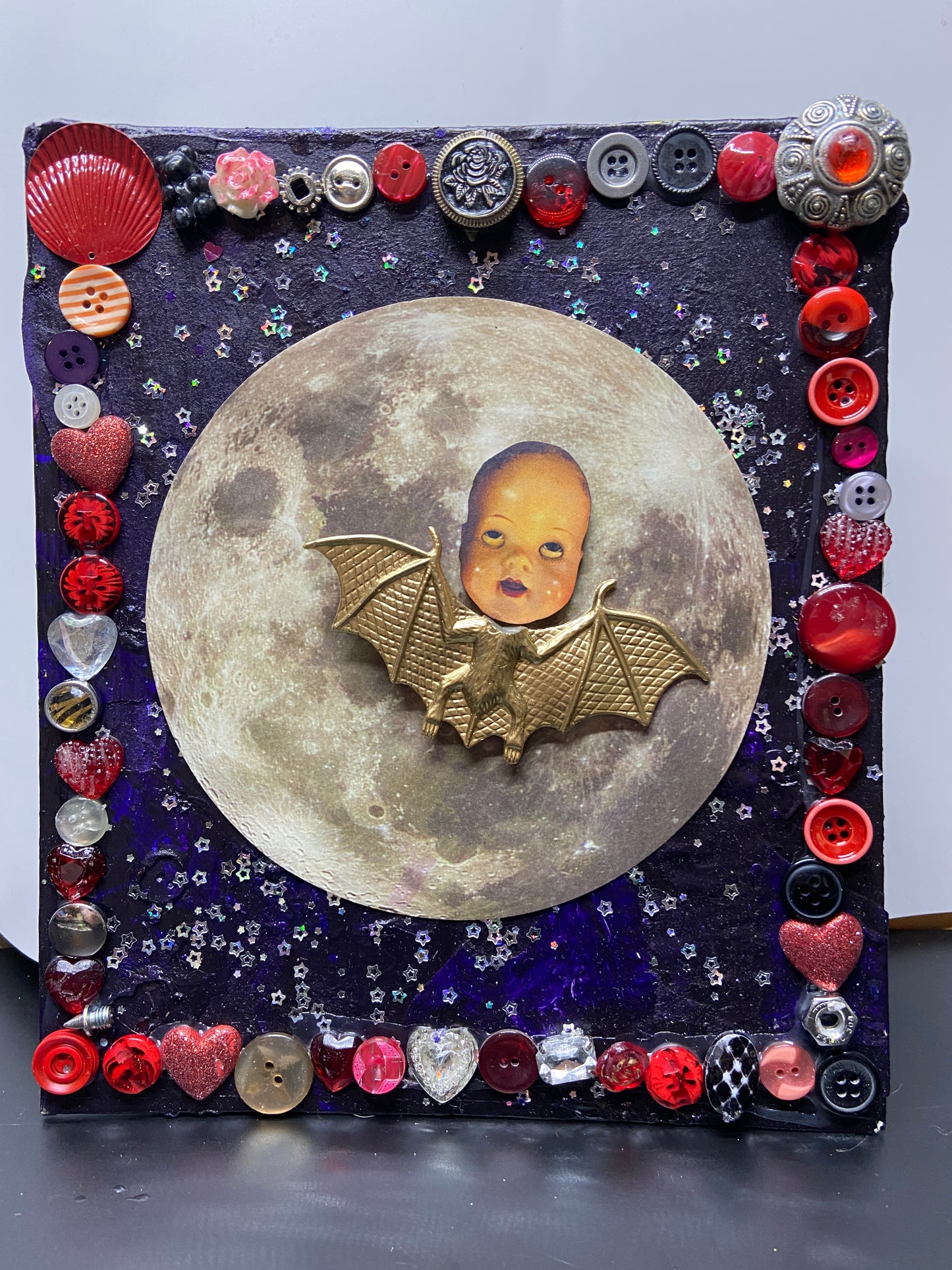 Bat Boy {Original Collage}