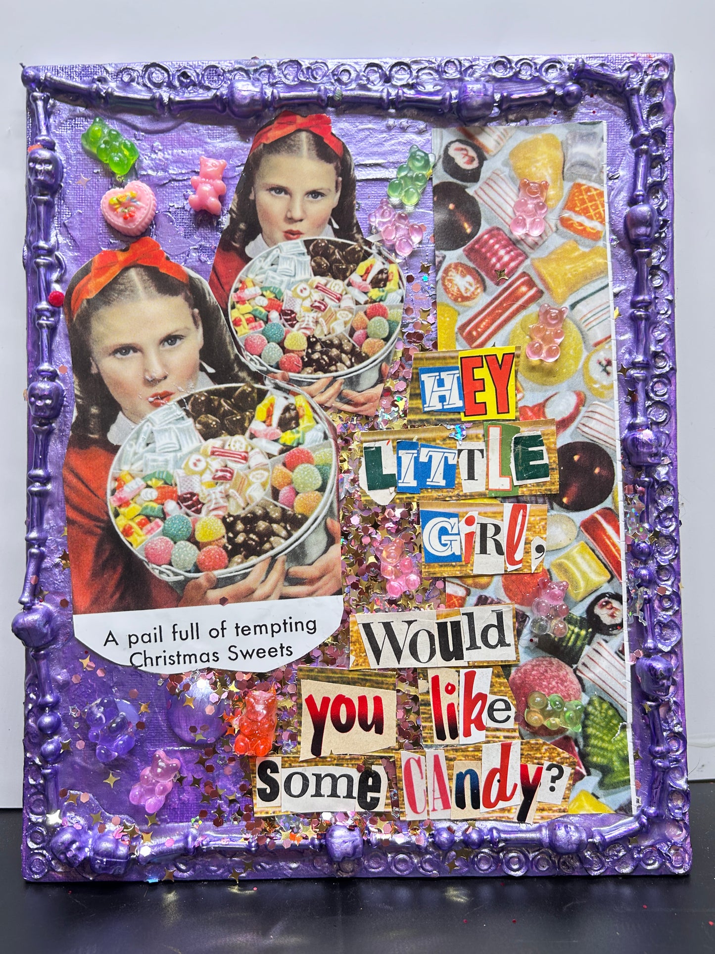 "Hey Little Girl" {Original Collage}