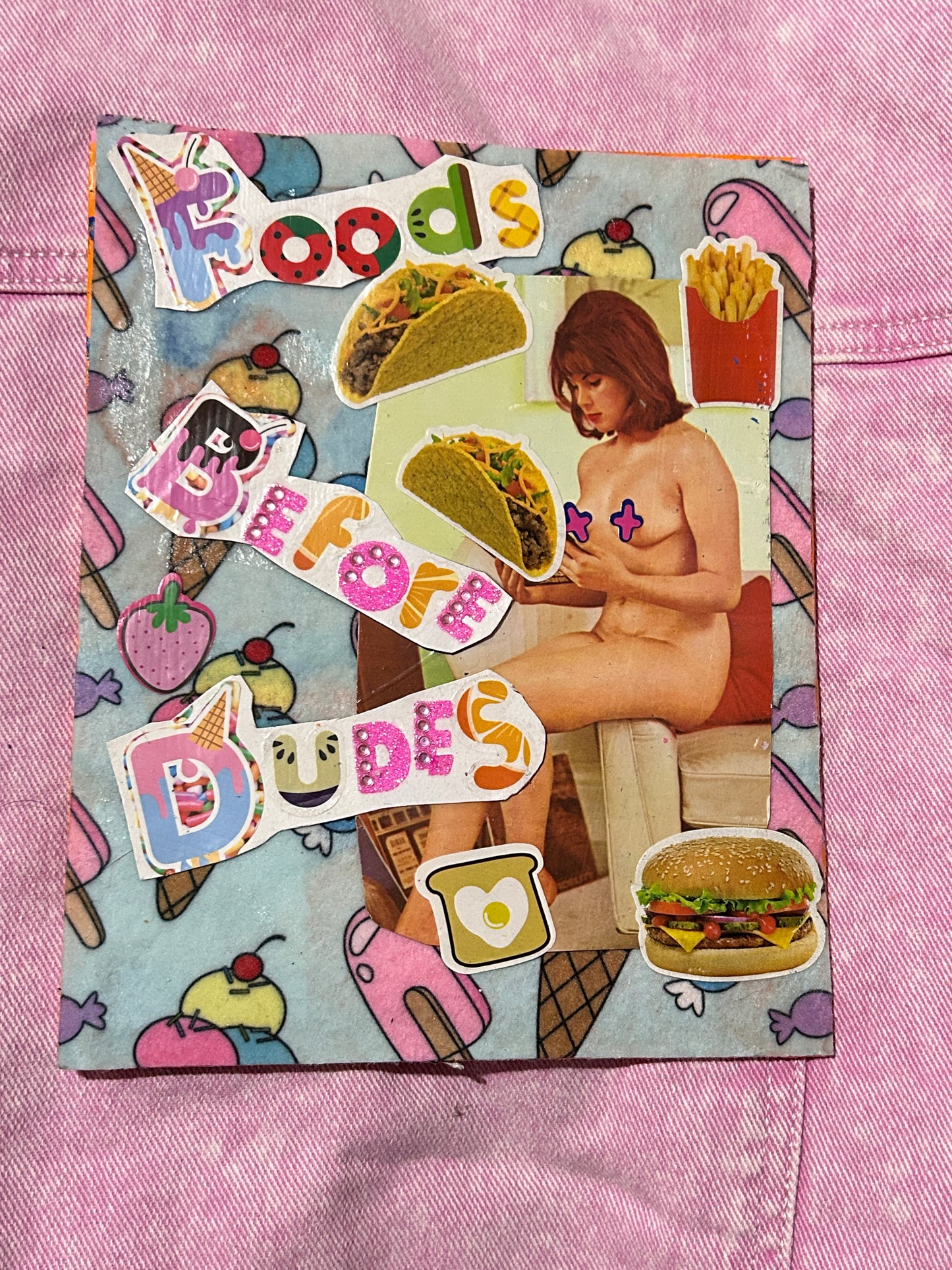 Foods Before Dudes {Original Collage}