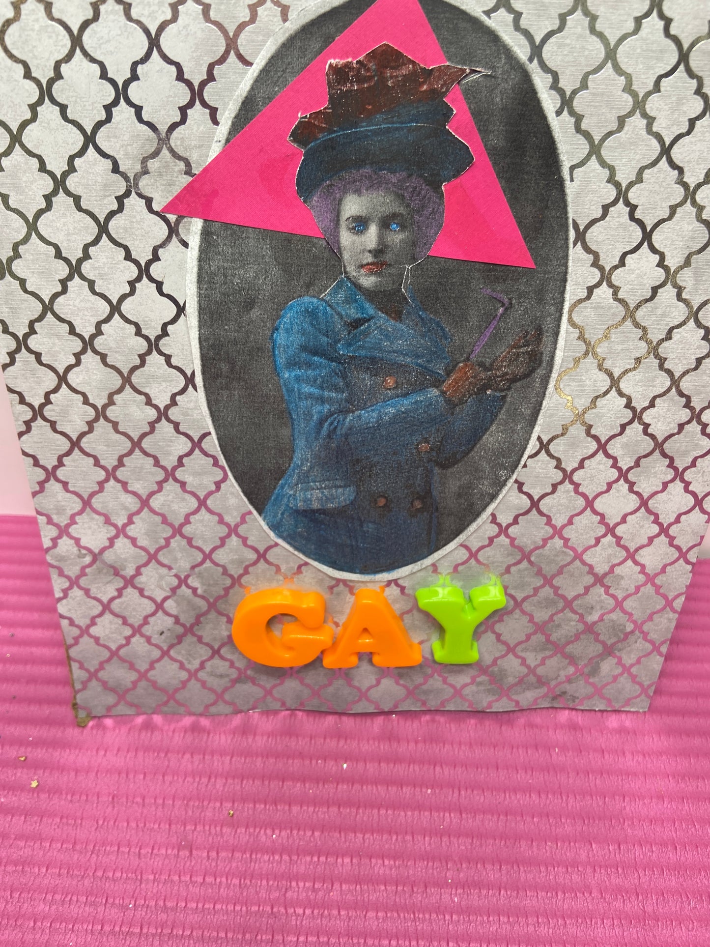Make Us Laugh, Clown {Original Collage}