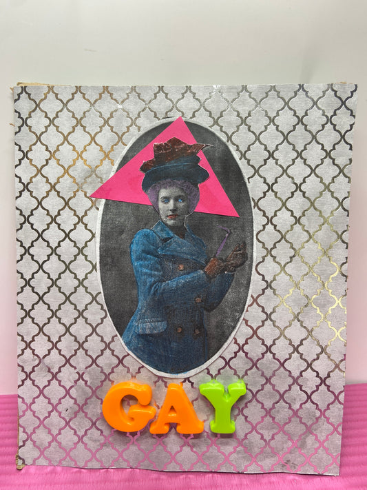 Make Us Laugh, Clown {Original Collage}