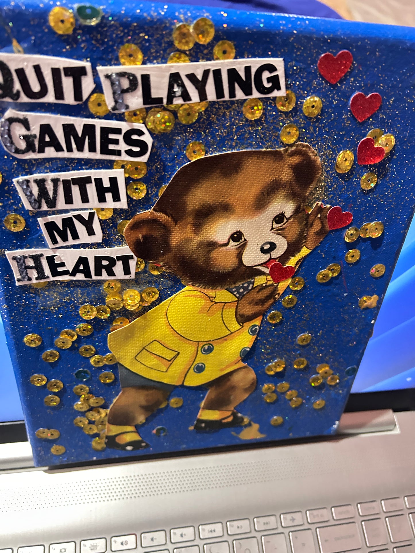 Quit Playing Games With My Heart {Original Collage}