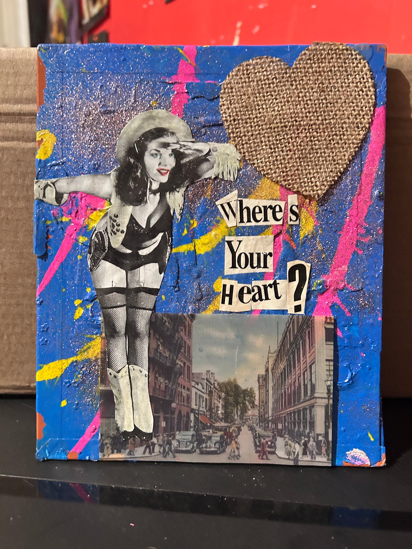 Where's Your Heart {Original Collage}