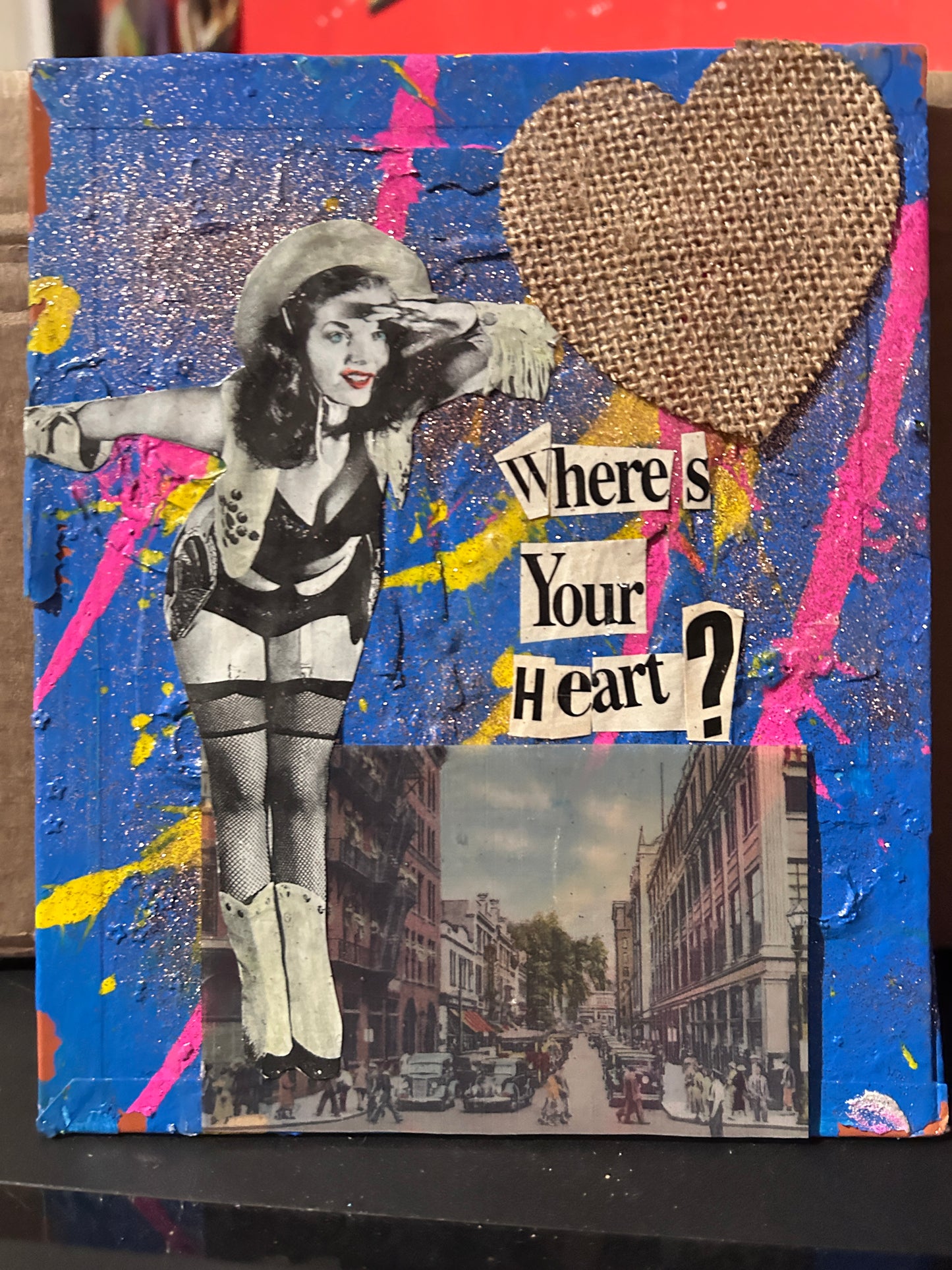Where's Your Heart {Original Collage}