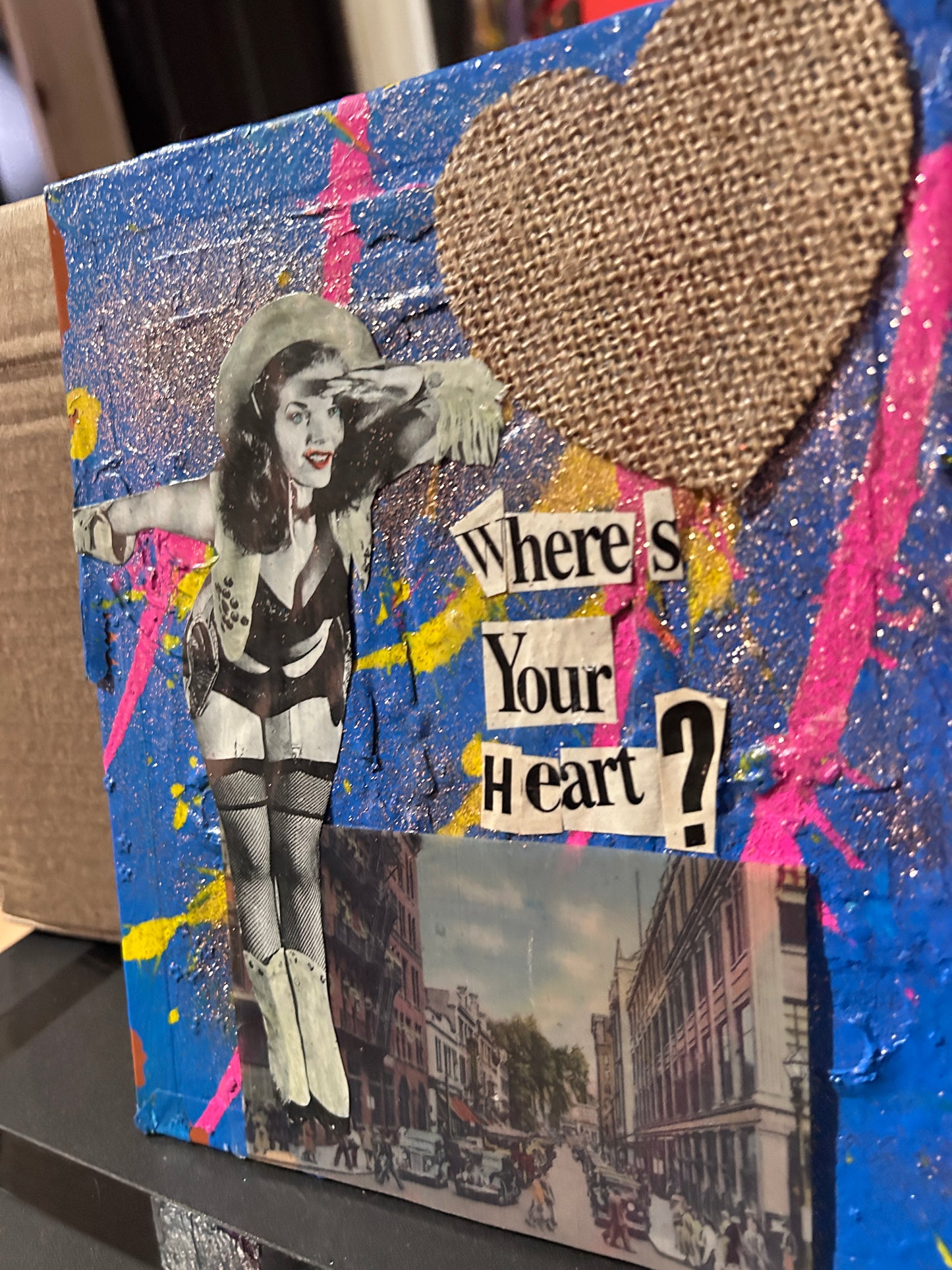 Where's Your Heart {Original Collage}