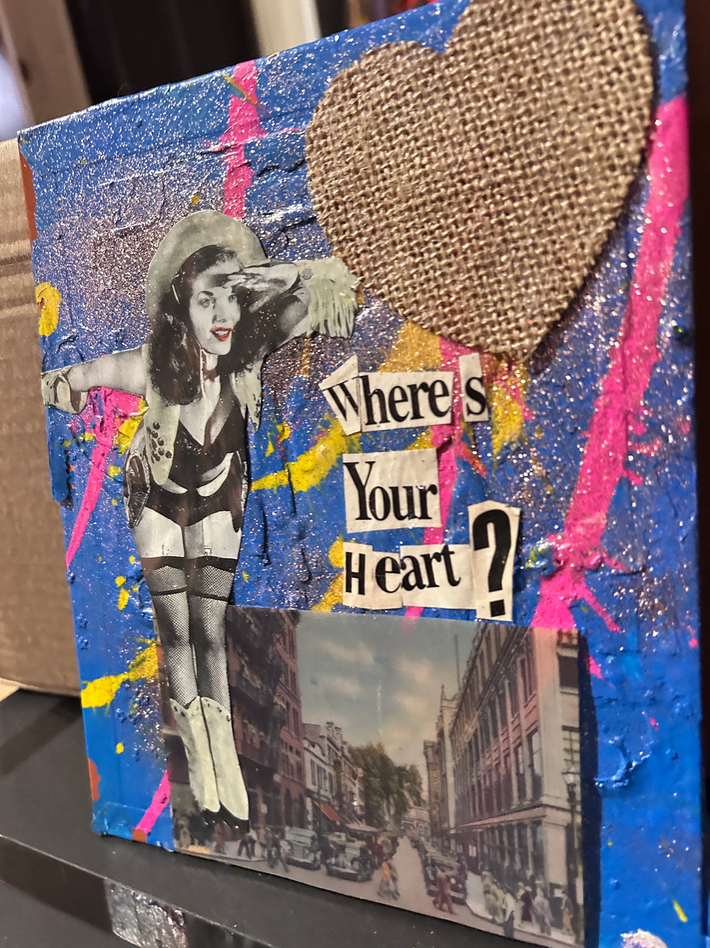 Where's Your Heart {Original Collage}