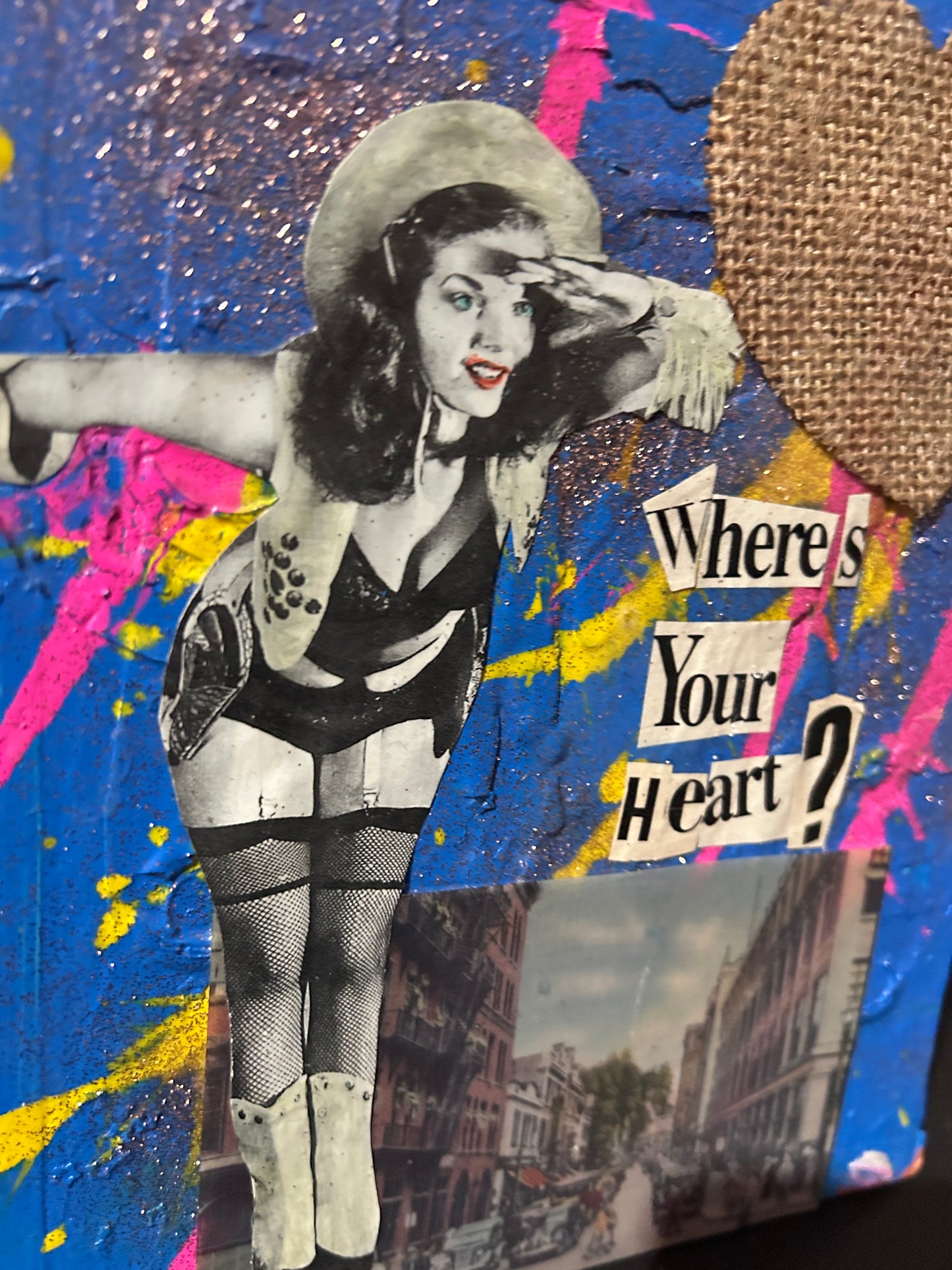 Where's Your Heart {Original Collage}