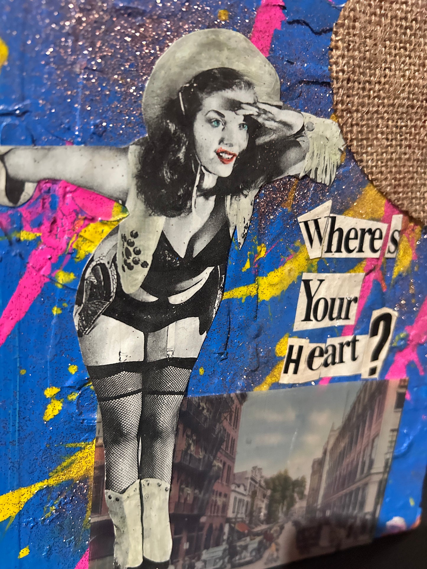Where's Your Heart {Original Collage}