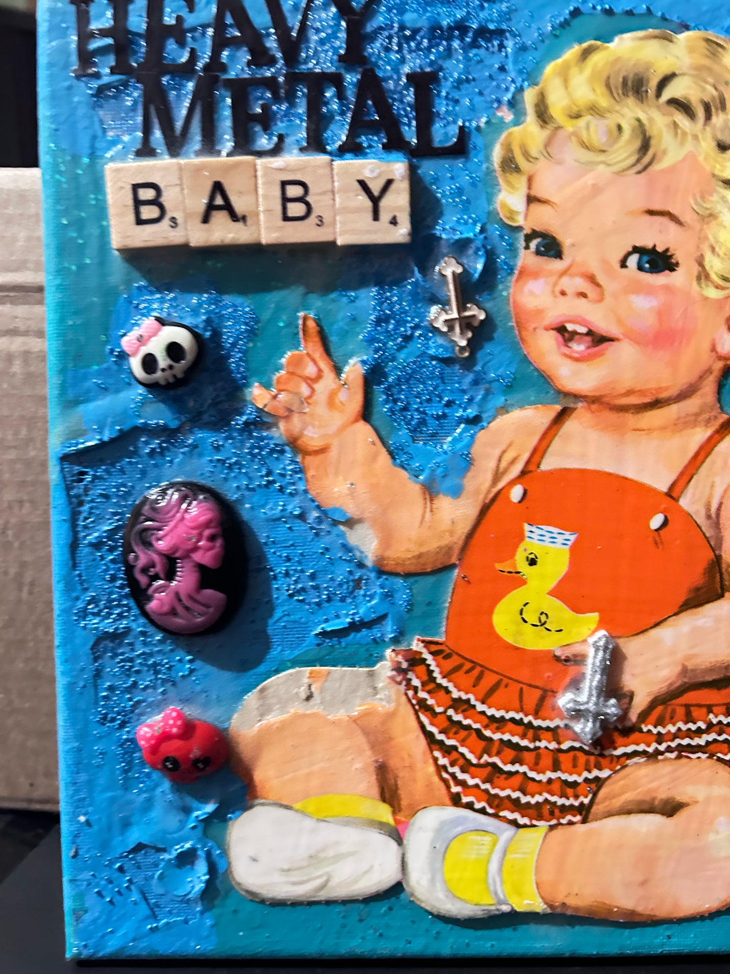 Heavy Metal baby {Original Collage}