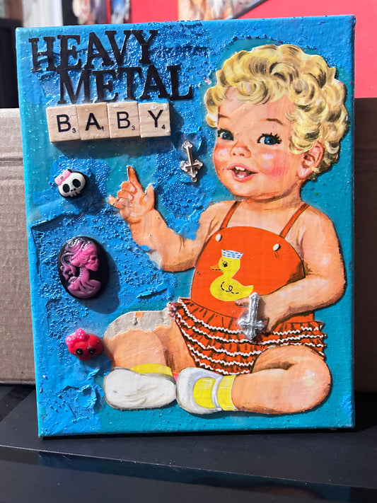 Heavy Metal baby {Original Collage}