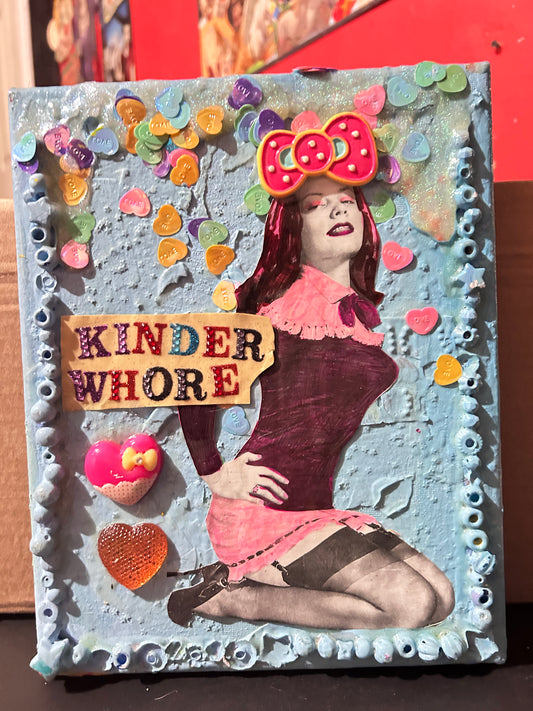 Kinderwhore Pin Up {Original Collage}