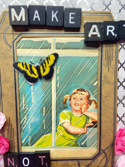 Make Art Not Friends {Original Collage}