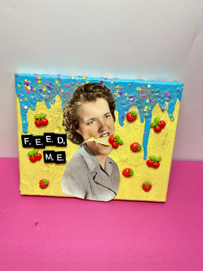 Feed Me {Original Collage}