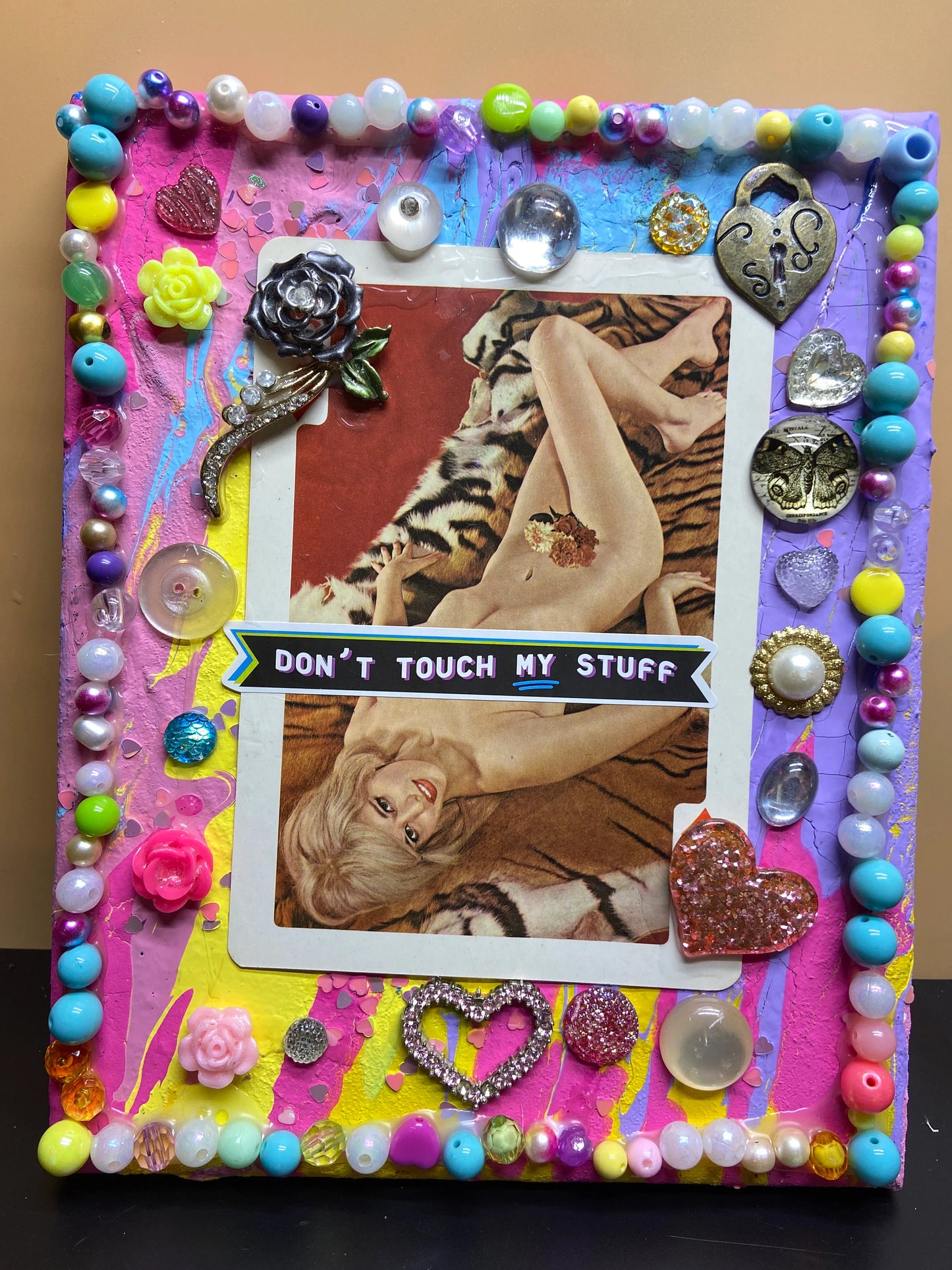 don't touch my stuff {Original Collage}