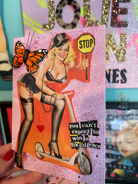 "a fixed race" {Original Collage} (Copy)