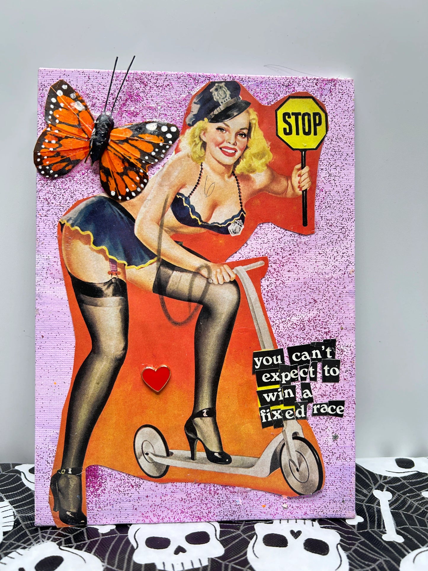 "a fixed race" {Original Collage} (Copy)