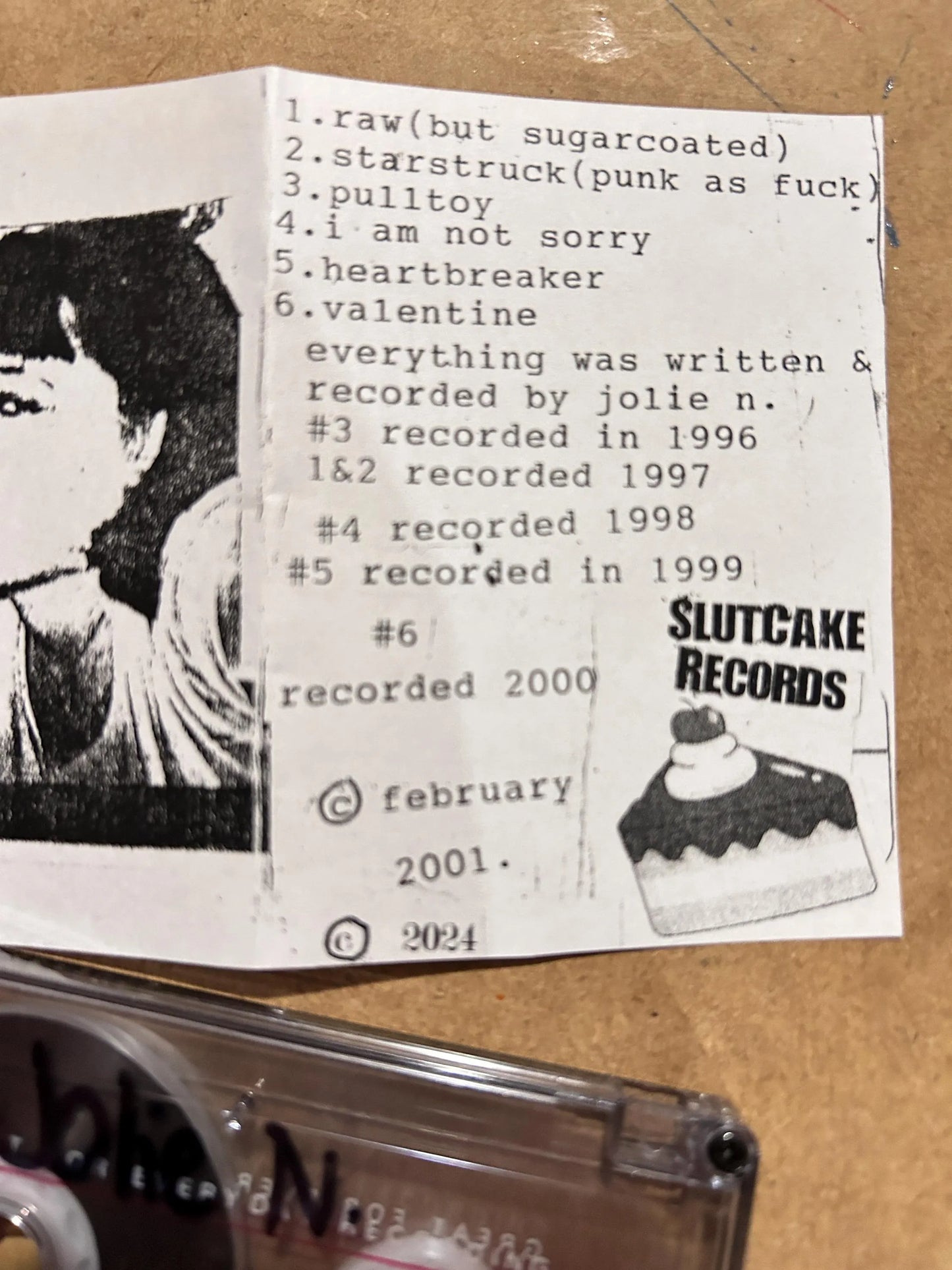 "Punk As Fuck" spoken word cassette