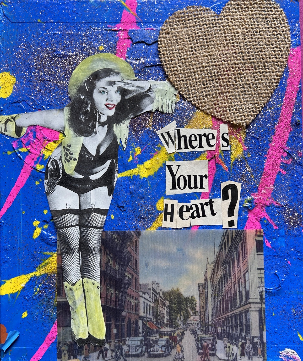 Where's Your Heart {Original Collage}