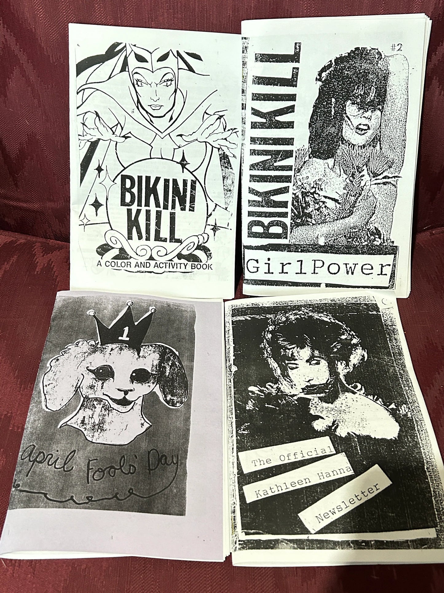 ⚡️ KATHLEEN HANNA'S ZINES: Riot Grrrl Revival Collectible Zine Pack (4 Zines) ⚡️