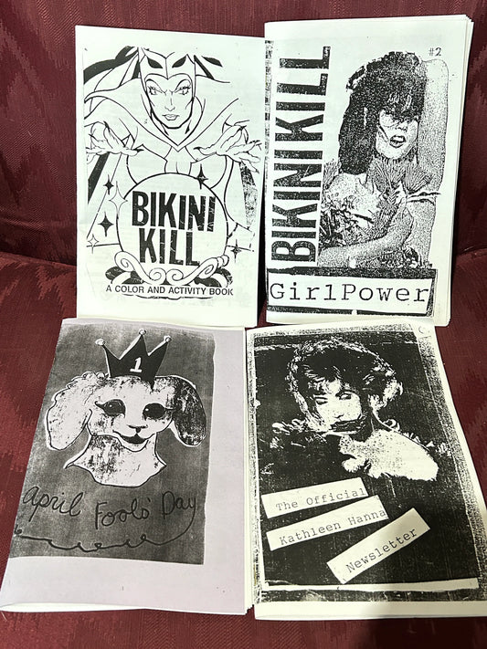 ⚡️ KATHLEEN HANNA'S ZINES: Riot Grrrl Revival Collectible Zine Pack (4 Zines) ⚡️