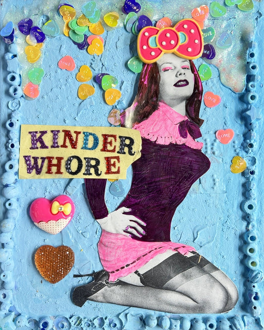Kinderwhore Pin Up {Original Collage}