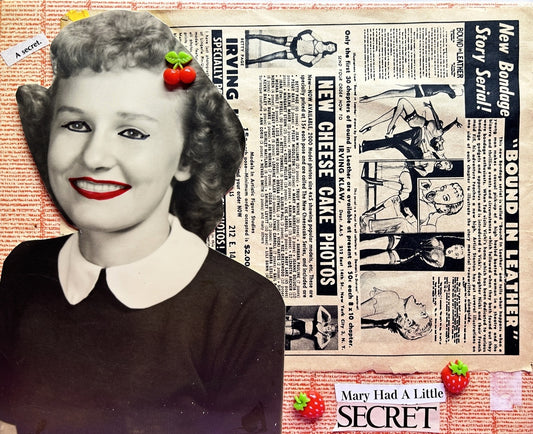 Mary Had A Little Secret {Original Collage}