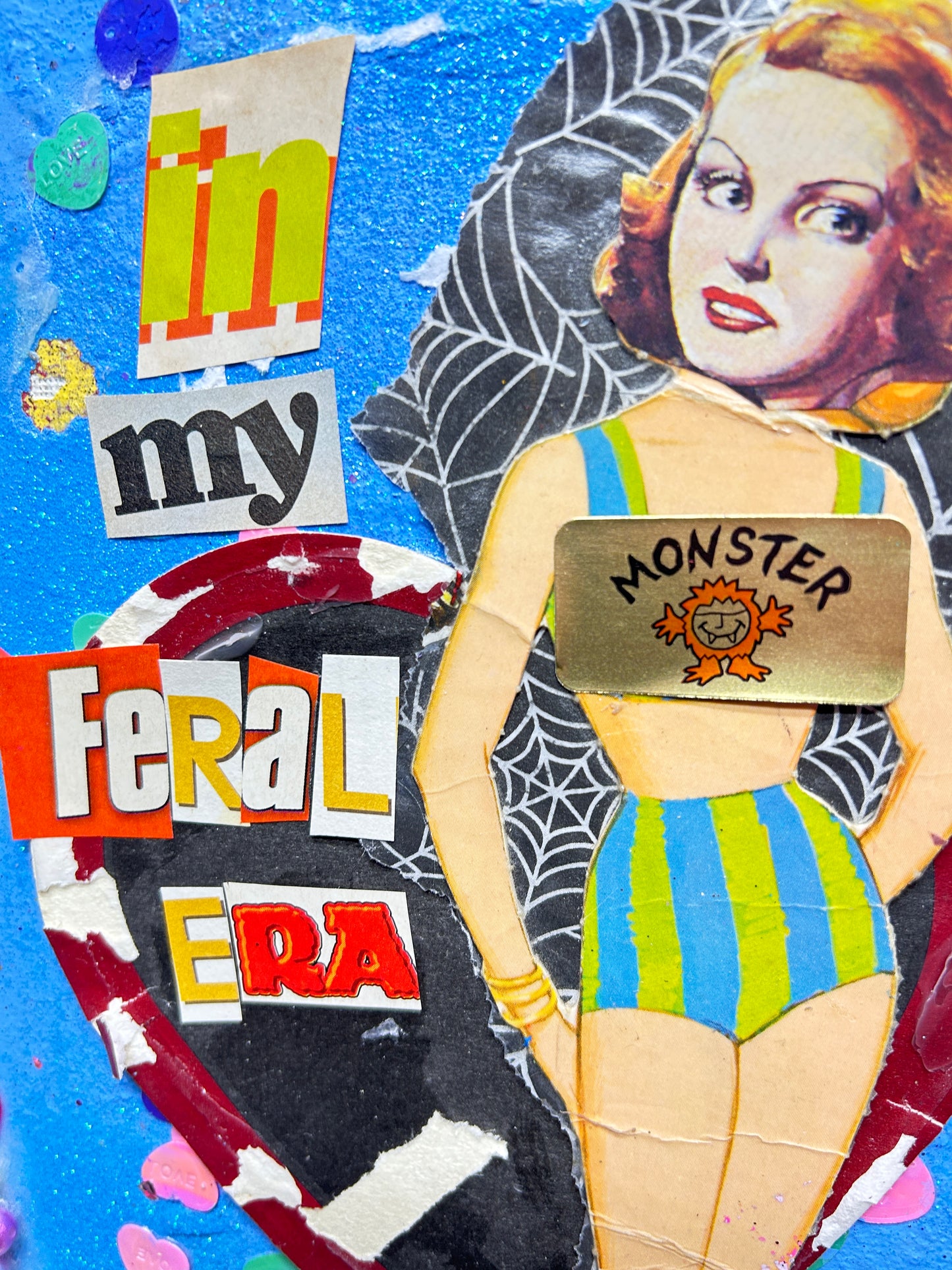 "Feral Era" Mixed Media Collage Art