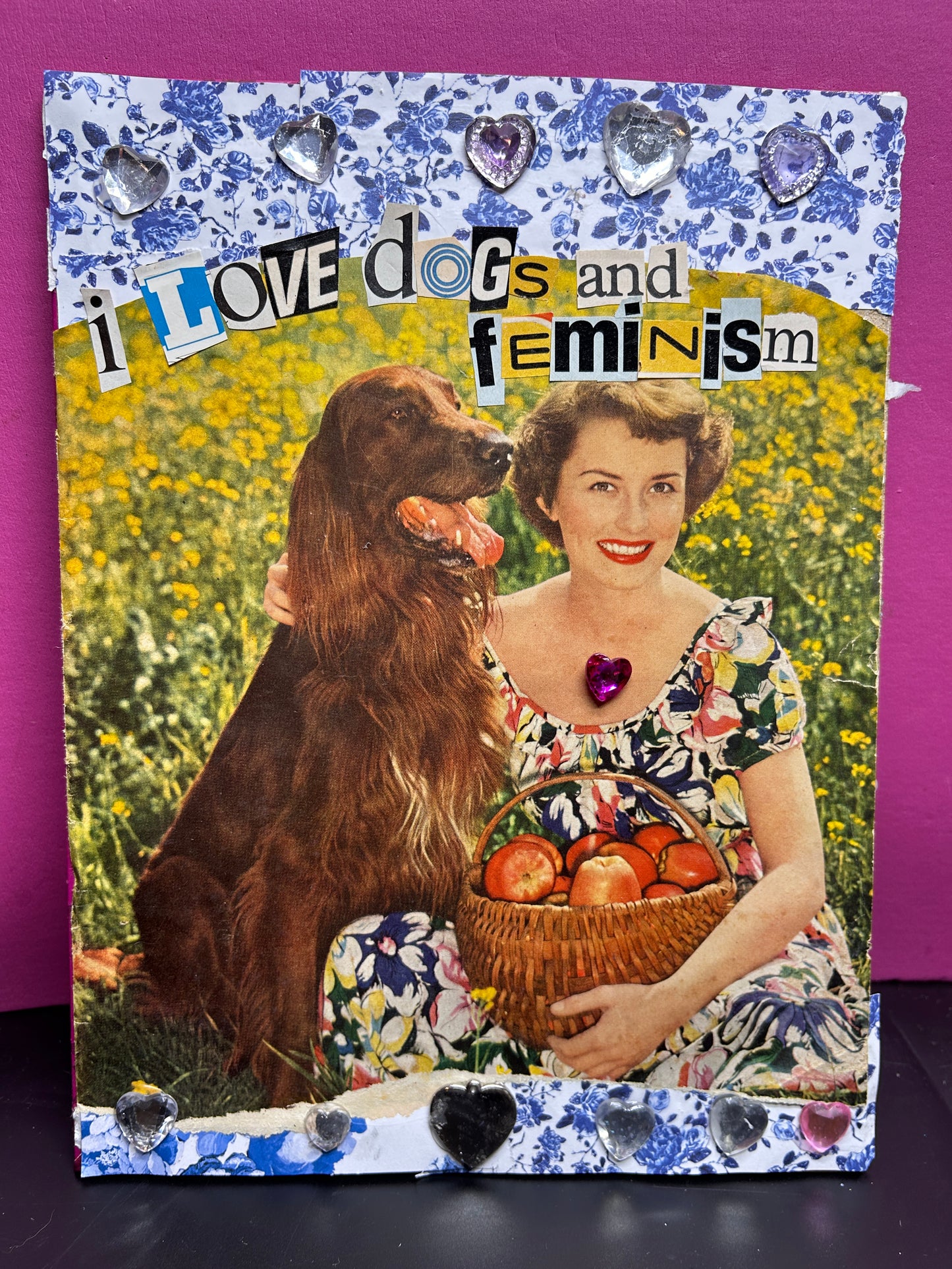 "Dogs-n-Feminism"  {Original Collage}