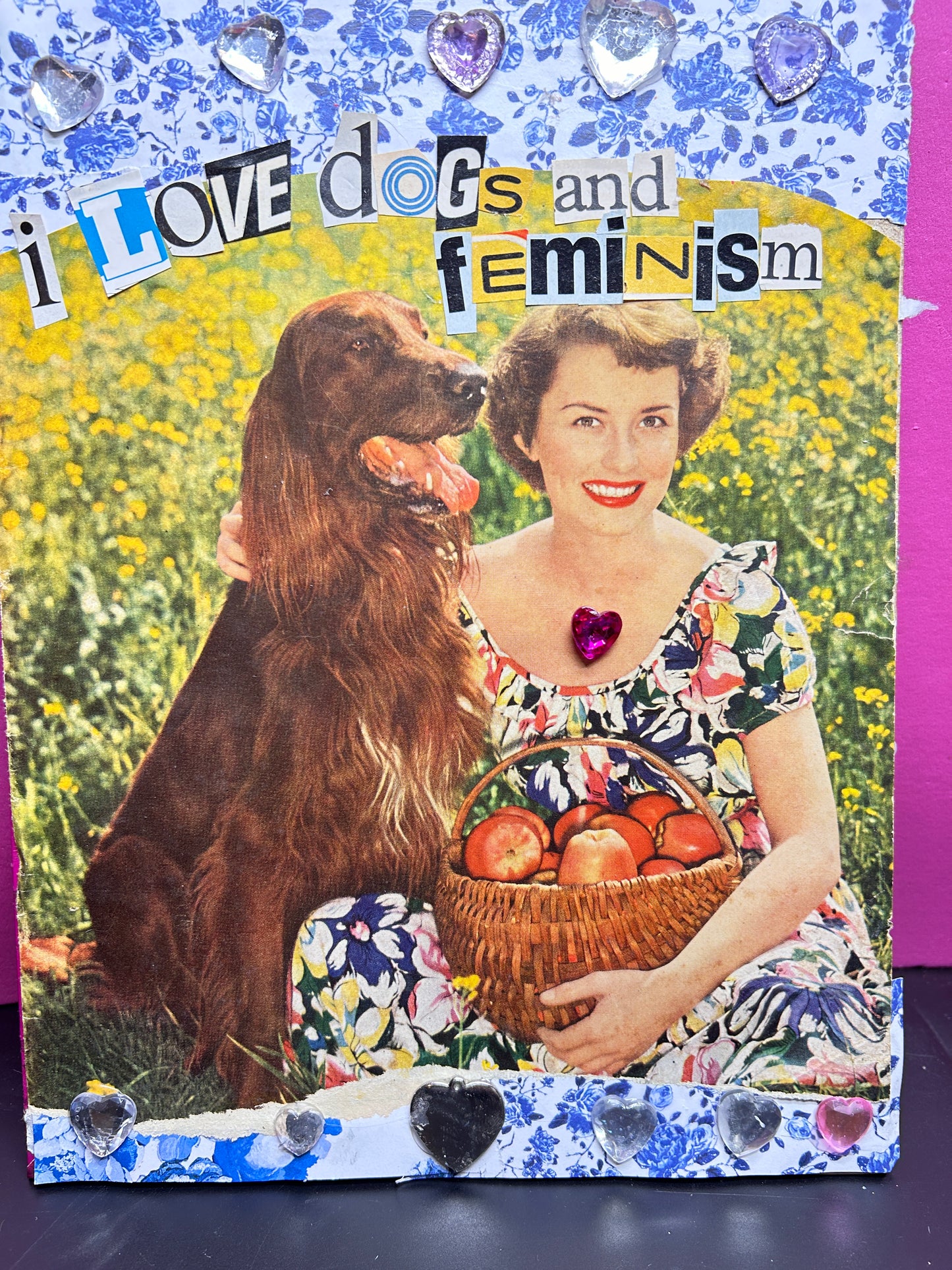 "Dogs-n-Feminism"  {Original Collage}