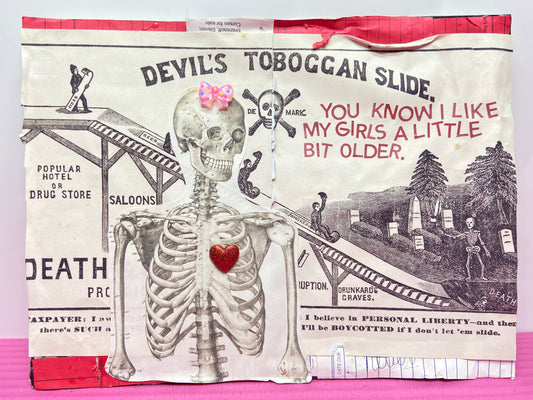 Older Girls {Original Collage}
