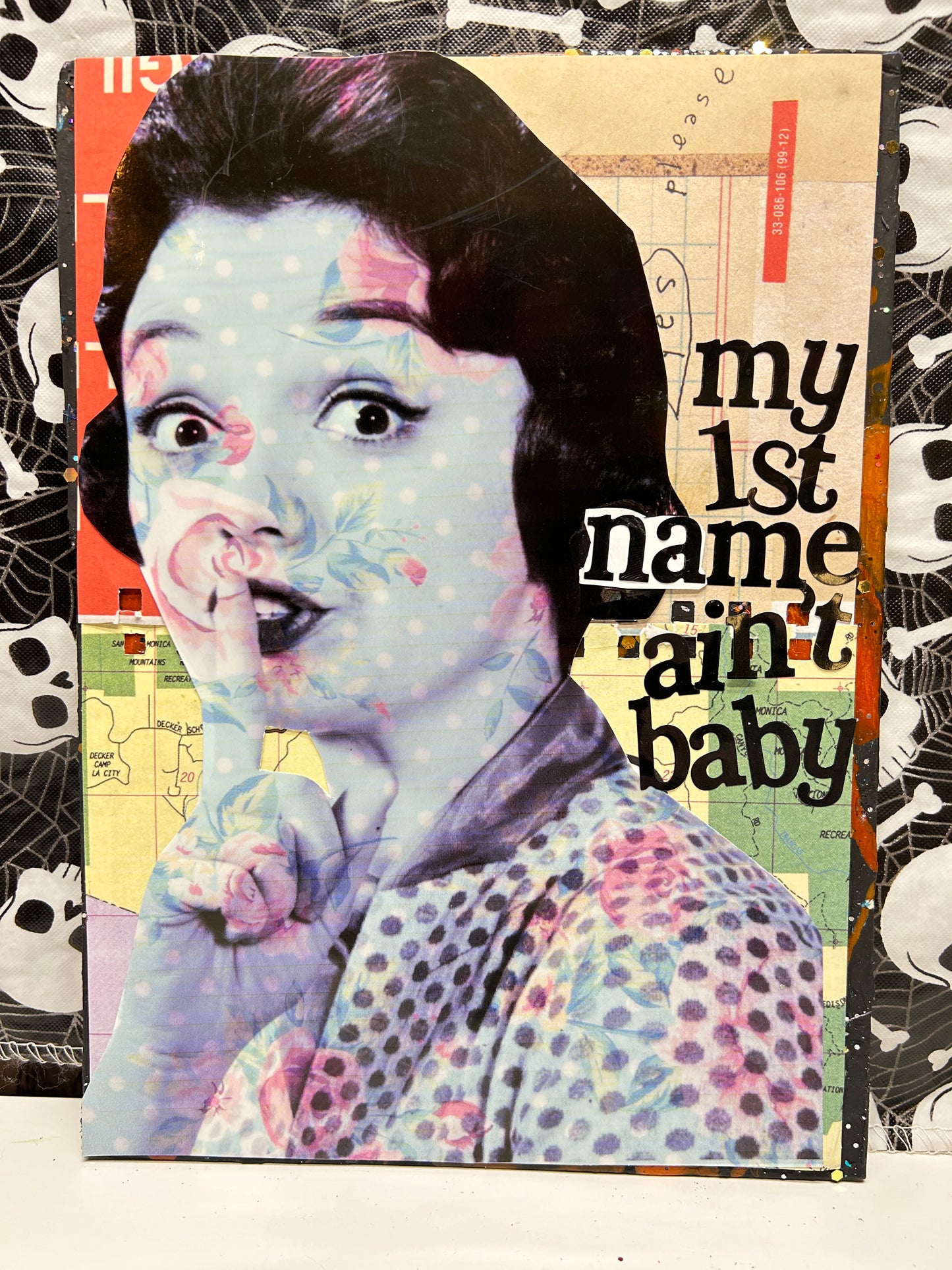 My First Name Ain't Baby {Original Collage}