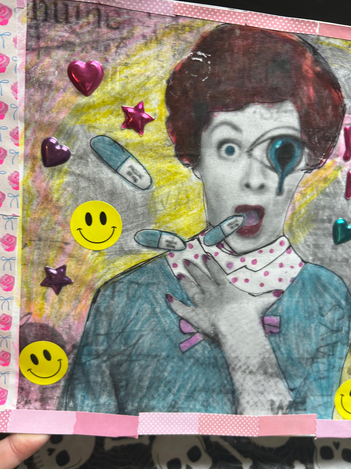 Eat Your Meds! {Original Collage}